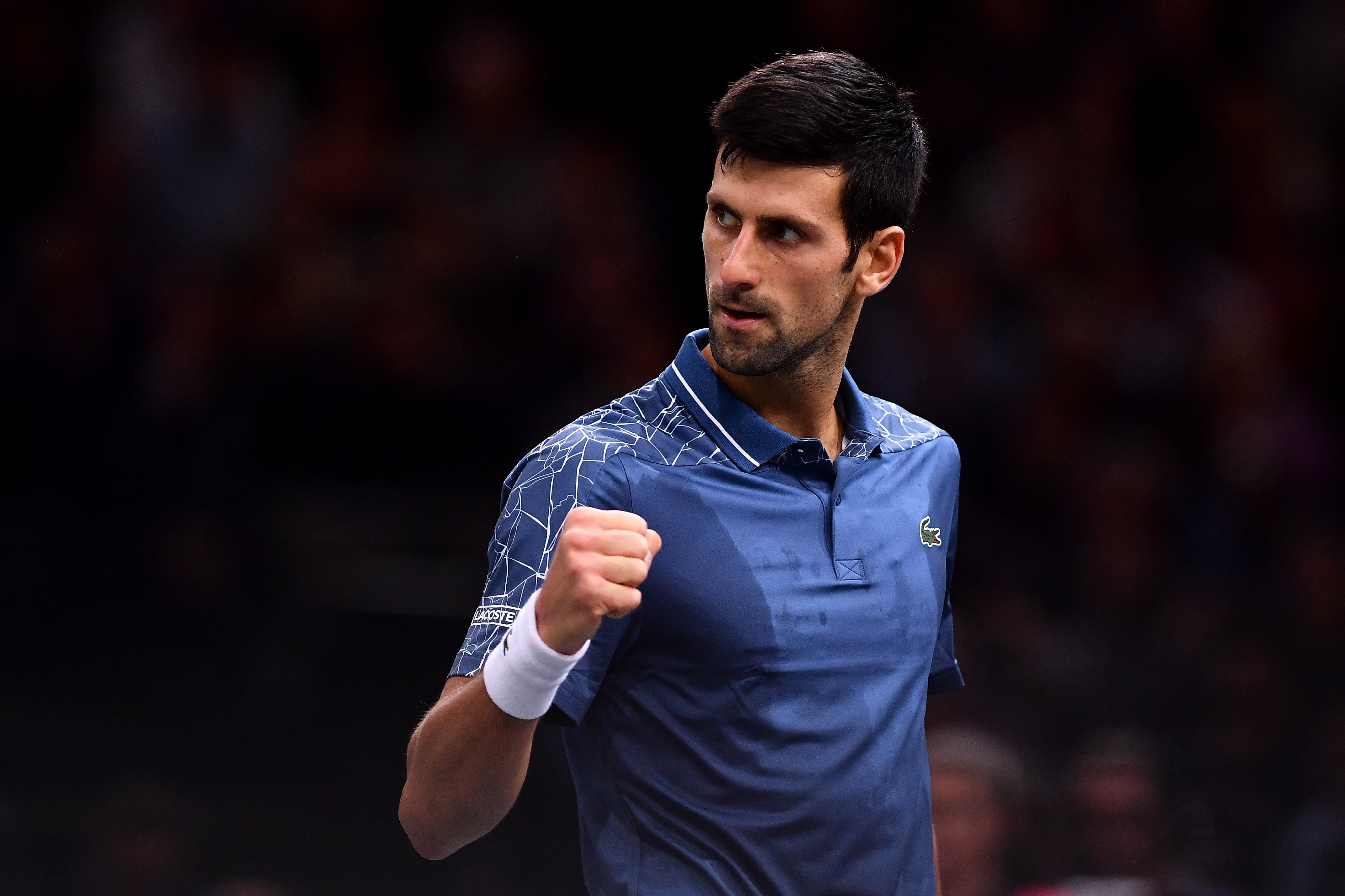 Novak Djokovic au Rolex Paris Masters