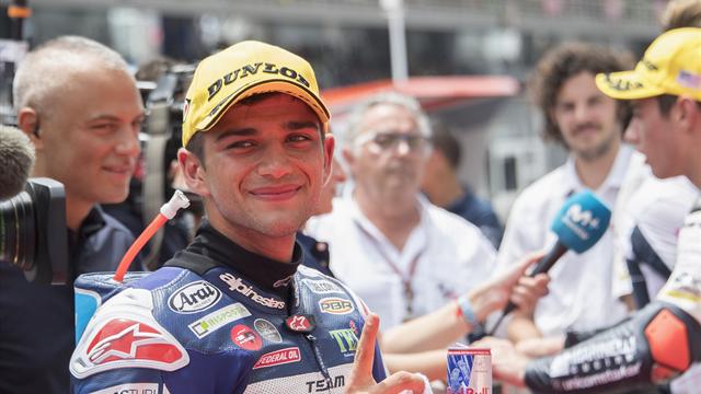 Jorge Martin, che sfortuna! Caduta e rottura del braccio sinistro nei test di Moto2