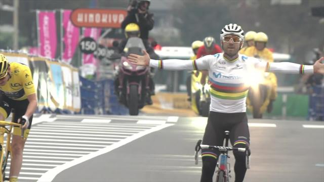 Valverde renfile son maillot de champion du monde et domine Thomas à Saitama Valverde renfile son maillot de champion du monde et domine Thomas à Saitama