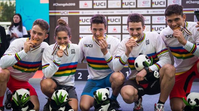 España debuta con oro en trial por equipos en el Mundial de ciclismo urbano