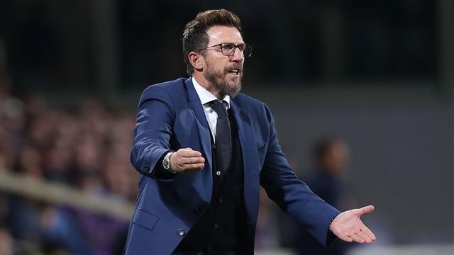 Di Francesco: "Manolas in dubbio, ha preso una botta in partitella; VAR? Va usato di più"