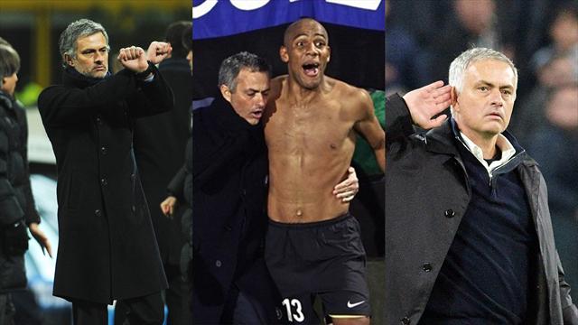 Dalle manette alla mano all'orecchio, le migliori esultanze di José Mourinho