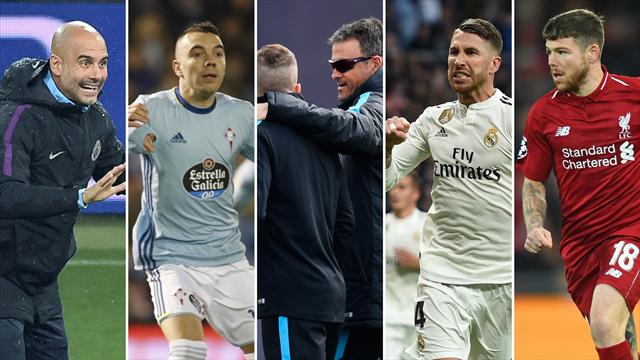 Guardiola, Aspas, Luis Enrique y Jordi Alba, Ramos y Alberto Moreno, los nombres del día Guardiola, Aspas, Luis Enrique y Jordi Alba, Ramos y Alberto Moreno, los nombres del día