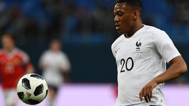 Martial revient chez les Bleus, Lacazette reste à quai