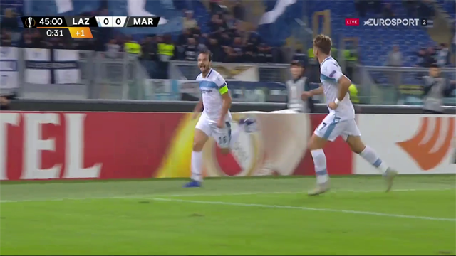 Parolo ger Lazio ledningen med kraftfull nick Parolo ger Lazio ledningen med kraftfull nick