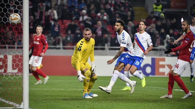 Gerrard's brave Rangers lose seven-goal thriller against Spartak Moscow