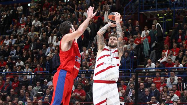 CSKA come il Real Madrid: sprofonda a metà gara ma poi batte Milano 85-90