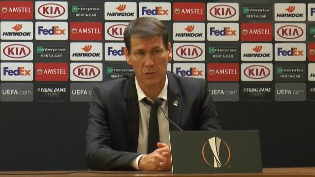 Garcia : "Si on avait joué tous les matches comme ce soir, on ne serait pas éliminé" Garcia : "Si on avait joué tous les matches comme ce soir, on ne serait pas éliminé"