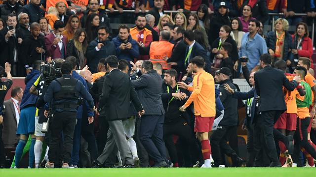 Lengthy bans handed out following Galatasaray v Fenerbahce post-match brawl
