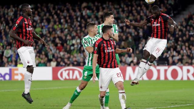 1-1. Betis y Milan empatan y dejan apretada la clasificación
