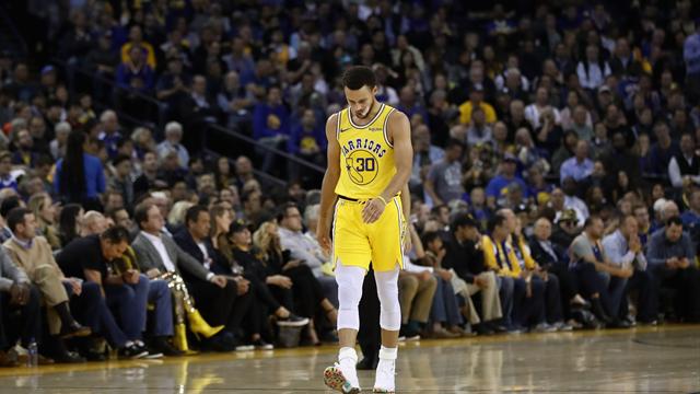 Jornada negra para los Warriors que pierden el invicto y a Curry, lesionado
