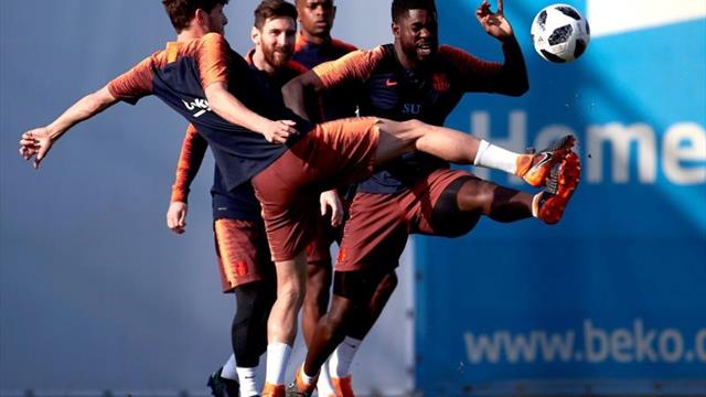 Messi se entrena con normalidad y apunta a su vuelta ante el Betis Messi se entrena con normalidad y apunta a su vuelta ante el Betis