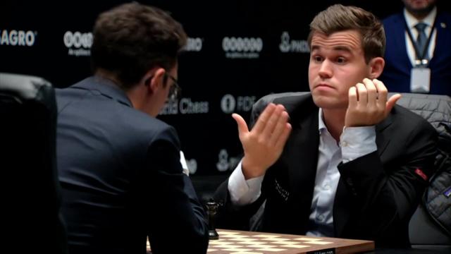 Schaaktweekamp | Highlights 1e WK-partij Magnus Carlsen - Fabiano Caruana Schaaktweekamp | Highlights 1e WK-partij Magnus Carlsen - Fabiano Caruana