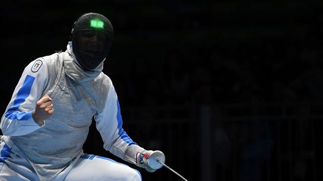 Andrea Cassarà sul podio nel fioretto, subito eliminato Alessio Foconi