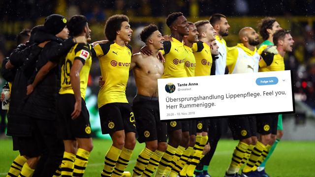 "Übersprungshandlung Lippenpflege": Die Netzreaktionen zu Dortmund gegen Bayern