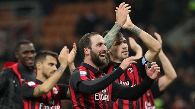 Milan-Juventus: Gattuso recupera Higuain, Çalhanoglu e Cutrone, Allegri senza Can e Spinazzola