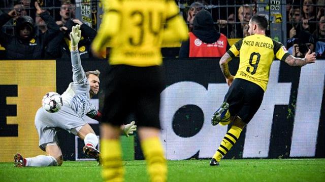 Alcácer da la victoria al Dortmund sobre el Bayern y le hace más líder