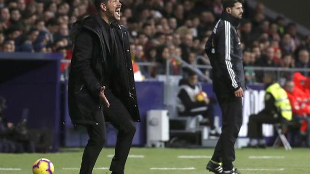 Simeone: "Es de las victorias más emocionantes del Metropolitano"