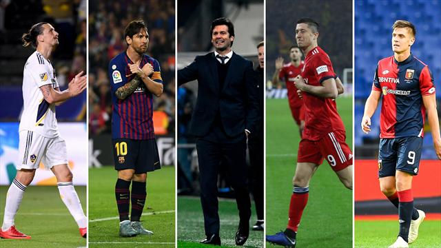 Ibrahimovic, Messi, Solari, Lewandowski y Piatek, los nombres del día Ibrahimovic, Messi, Solari, Lewandowski y Piatek, los nombres del día