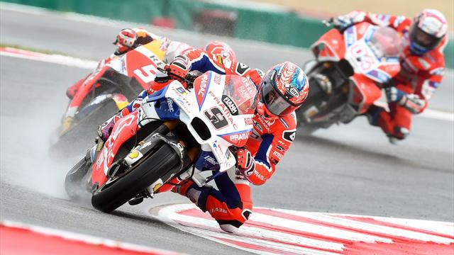 Prove libere 3: Petrucci il migliore davanti a Marquez e Dovizioso, Rossi cade ed è fuori dalla Q2