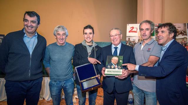 Perico y Guillén, con Madariaga y Antón en el emotivo 20 aniversario del Aula Pedagógica