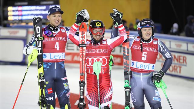 Myhrer på pallen i slalompremiären – efter starkt andraåk