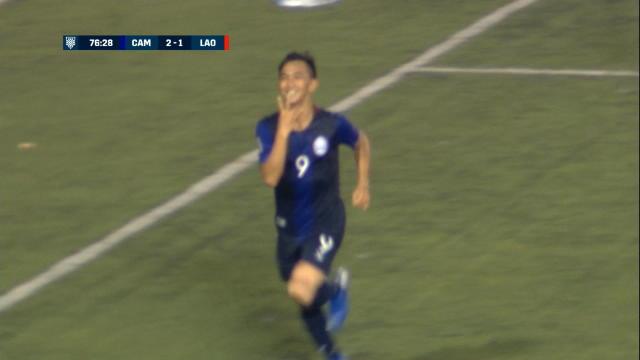 Suzuki Cup - Le lob victorieux pour le Cambodge contre le Laos Suzuki Cup - Le lob victorieux pour le Cambodge contre le Laos