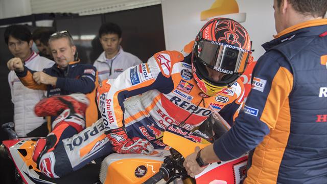 Verletzung bremst Márquez beim Test: "Ich durfte nicht stürzen"