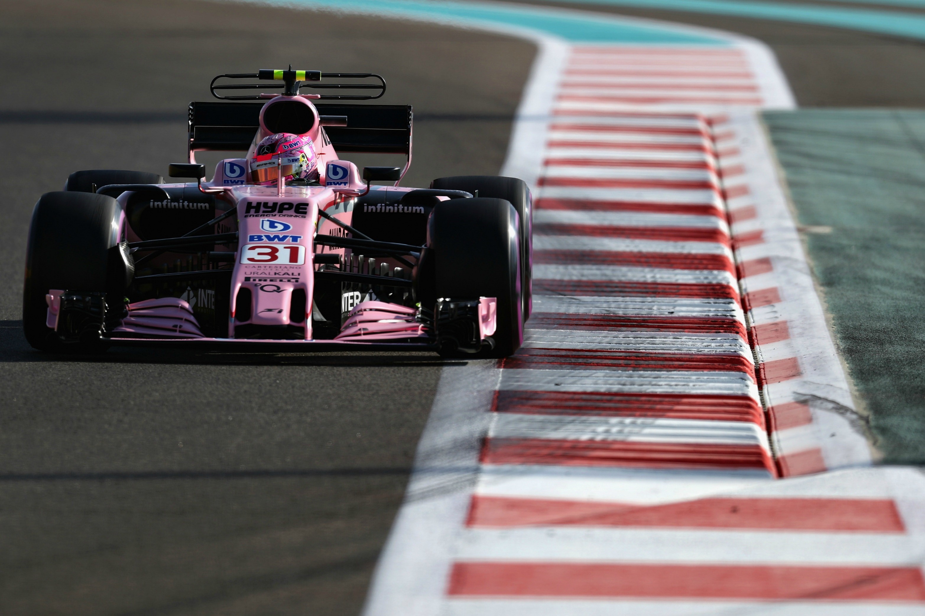 Esteban Ocon (Force India) au Grand Prix d'Abou Dabi 2018