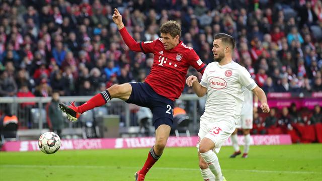 Dusseldorf stun Bayern with stoppage-time equaliser