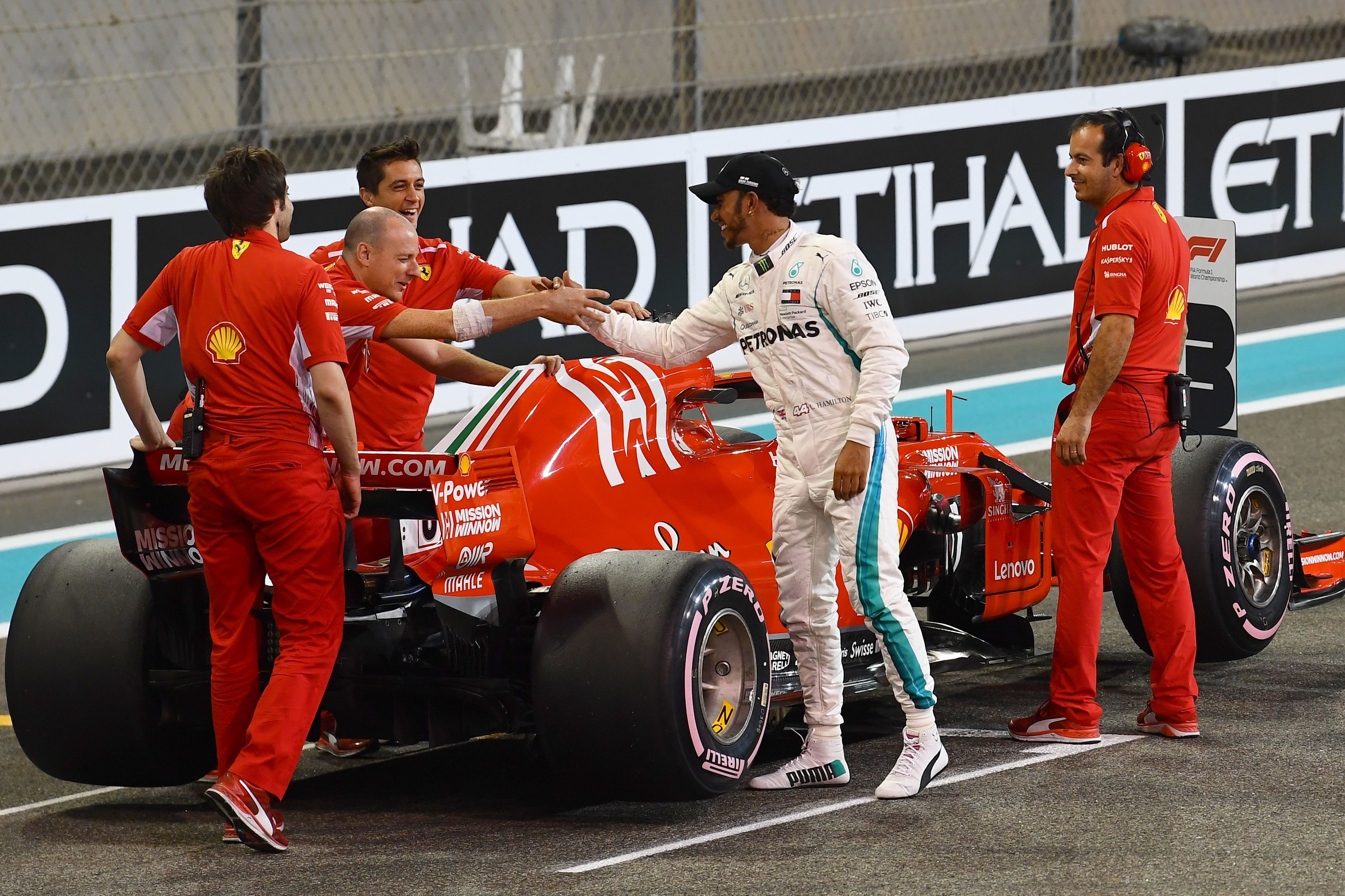 Lewis Hamilton (Mercedes) au Grand Prix d'Abou Dabi 2018