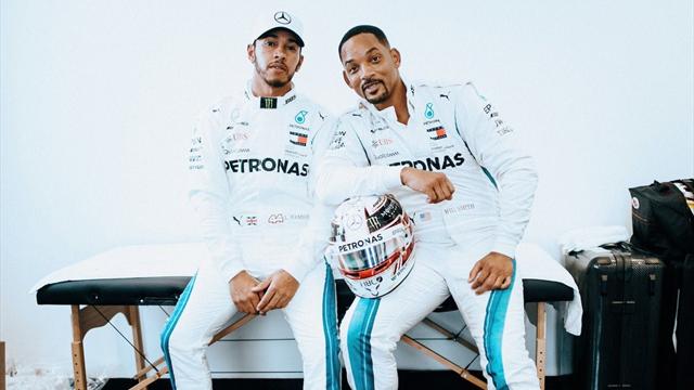 El divertido secuestro de Hamilton: Will Smith se hizo pasar por él para correr en Abu Dabi El divertido secuestro de Hamilton: Will Smith se hizo pasar por él para correr en Abu Dabi