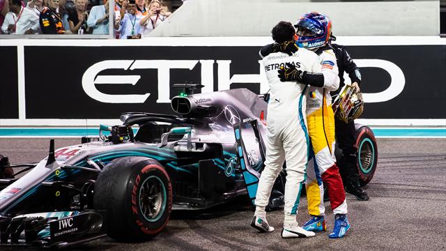 El bonito gesto de Hamilton y Vettel con Alonso: "Ha sido un detalle de grandes campeones"