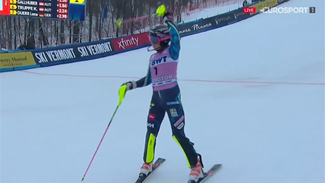 Hansdotter på pallplatsen i Killington