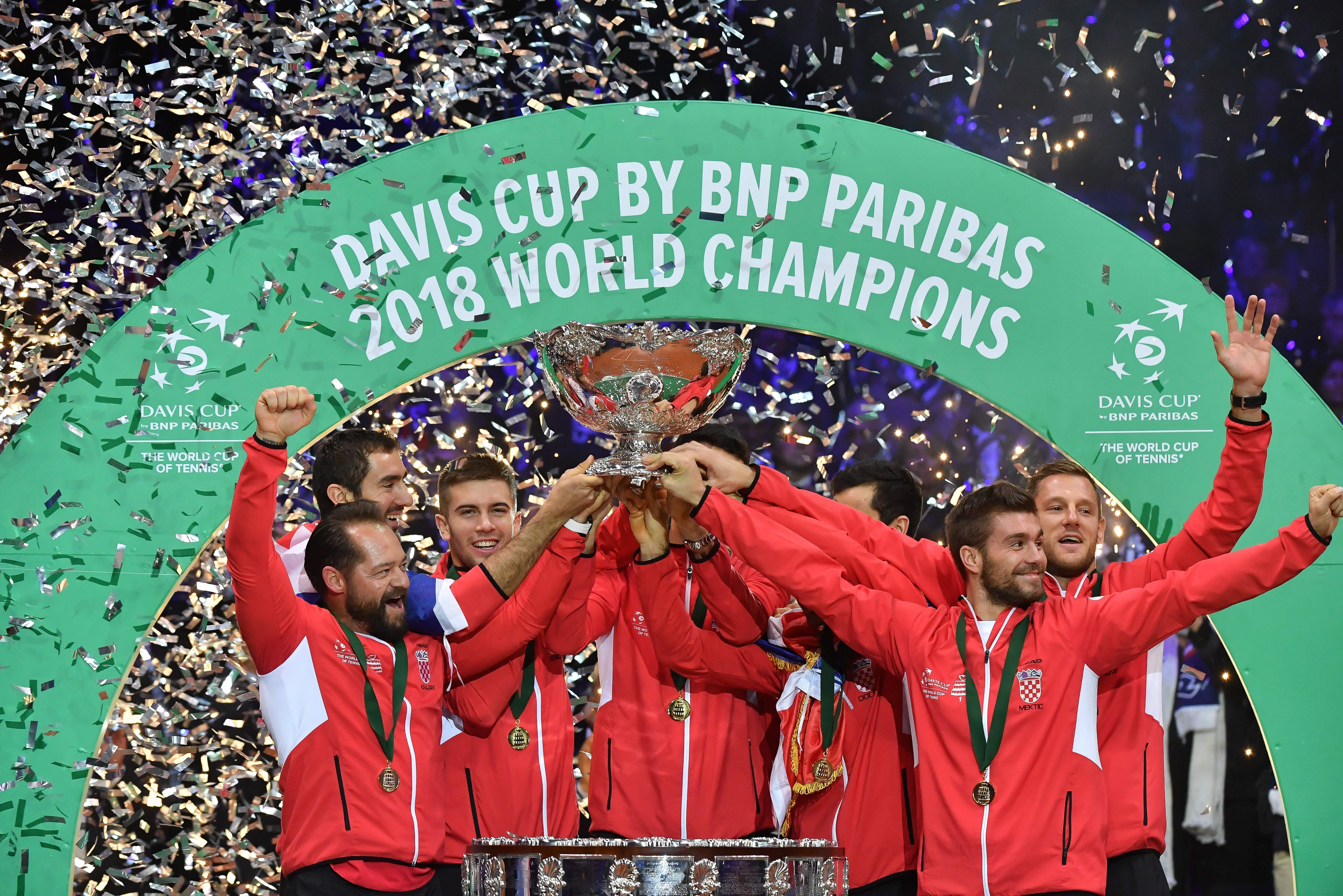 La Croatie, vainqueur de la Coupe Davis