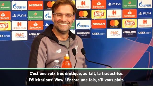 Klopp et la voix érotique de la traductrice ! Klopp et la voix érotique de la traductrice !