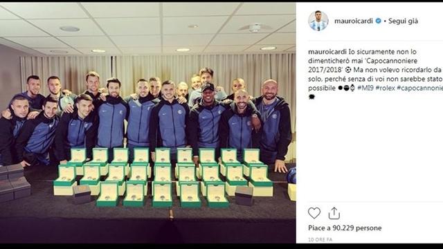 INTER, Icardi regala un Rolex a tutti i compagni INTER, Icardi regala un Rolex a tutti i compagni
