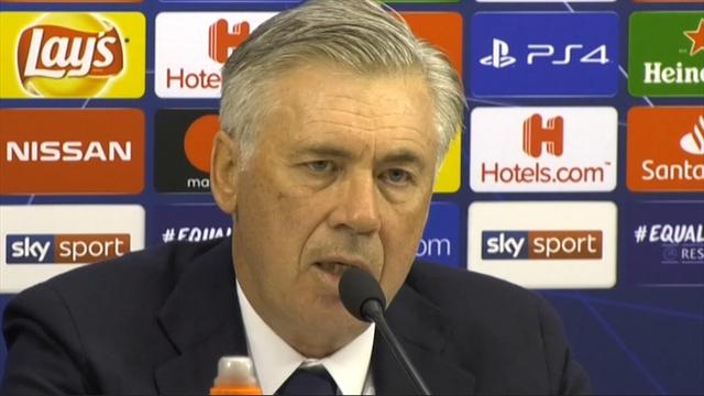 Ancelotti: "Andiamo a Liverpool con coraggio, siamo in testa al girone più difficile" Ancelotti: "Andiamo a Liverpool con coraggio, siamo in testa al girone più difficile"