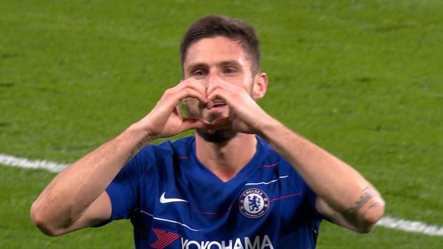Höjdpunkter: Girouds dubbel bäddade för Chelsea Höjdpunkter: Girouds dubbel bäddade för Chelsea