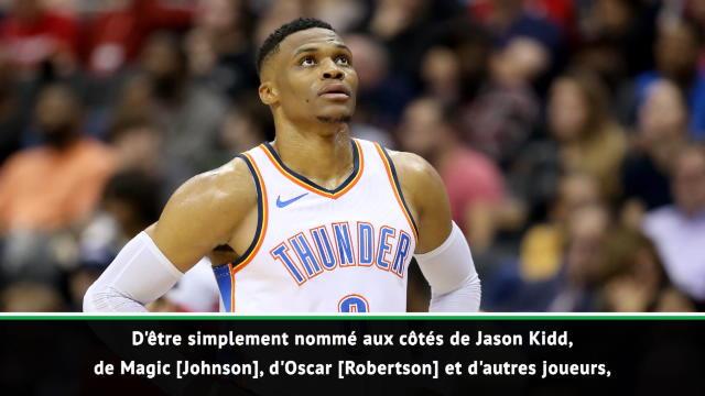 NBA - Westbrook : "Honoré et touché" d'égaler Jason Kidd NBA - Westbrook : "Honoré et touché" d'égaler Jason Kidd
