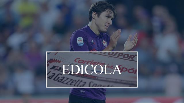 Edicola: la Fiorentina vuole blindare Chiesa con un nuovo contratto, l'Inter studia Marin
