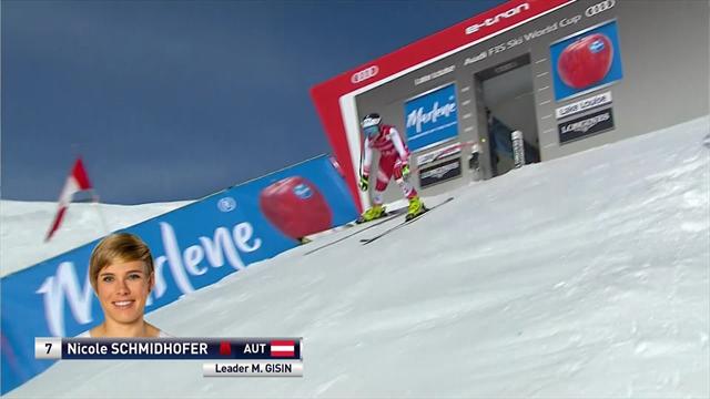 Schmidhofer takes Super G title in Lake Louise - see her winning run Schmidhofer takes Super G title in Lake Louise - see her winning run