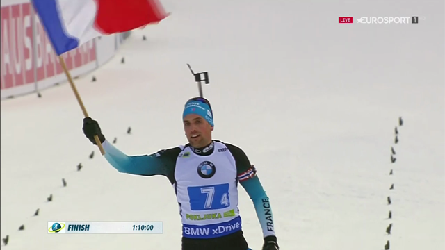 Fransen zegevieren bij de mixed relay in Pokljuka Fransen zegevieren bij de mixed relay in Pokljuka