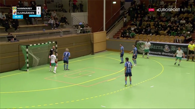 Liridon Makolli ger Hammarby ledningen - med stenhårt vristskott i krysset Liridon Makolli ger Hammarby ledningen - med stenhårt vristskott i krysset