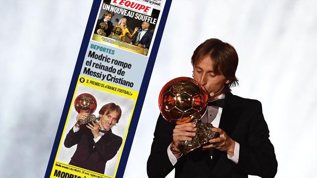 'Oro Blanco', 'Un nuevo aliento', 'Reinado roto'... Las portadas encumbran a Luka Modric 'Oro Blanco', 'Un nuevo aliento', 'Reinado roto'... Las portadas encumbran a Luka Modric