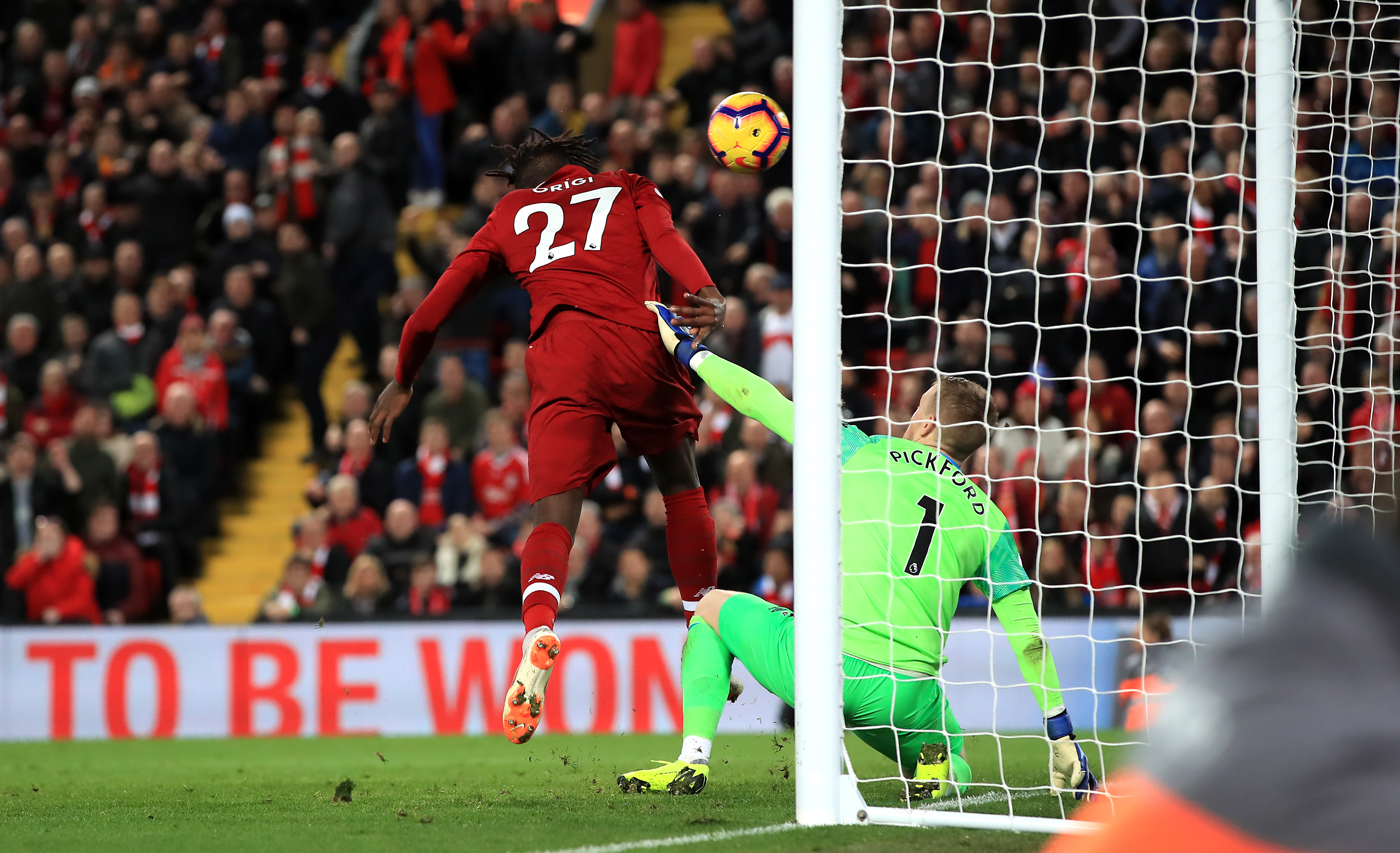 Divock Origi scores the winner against Everton