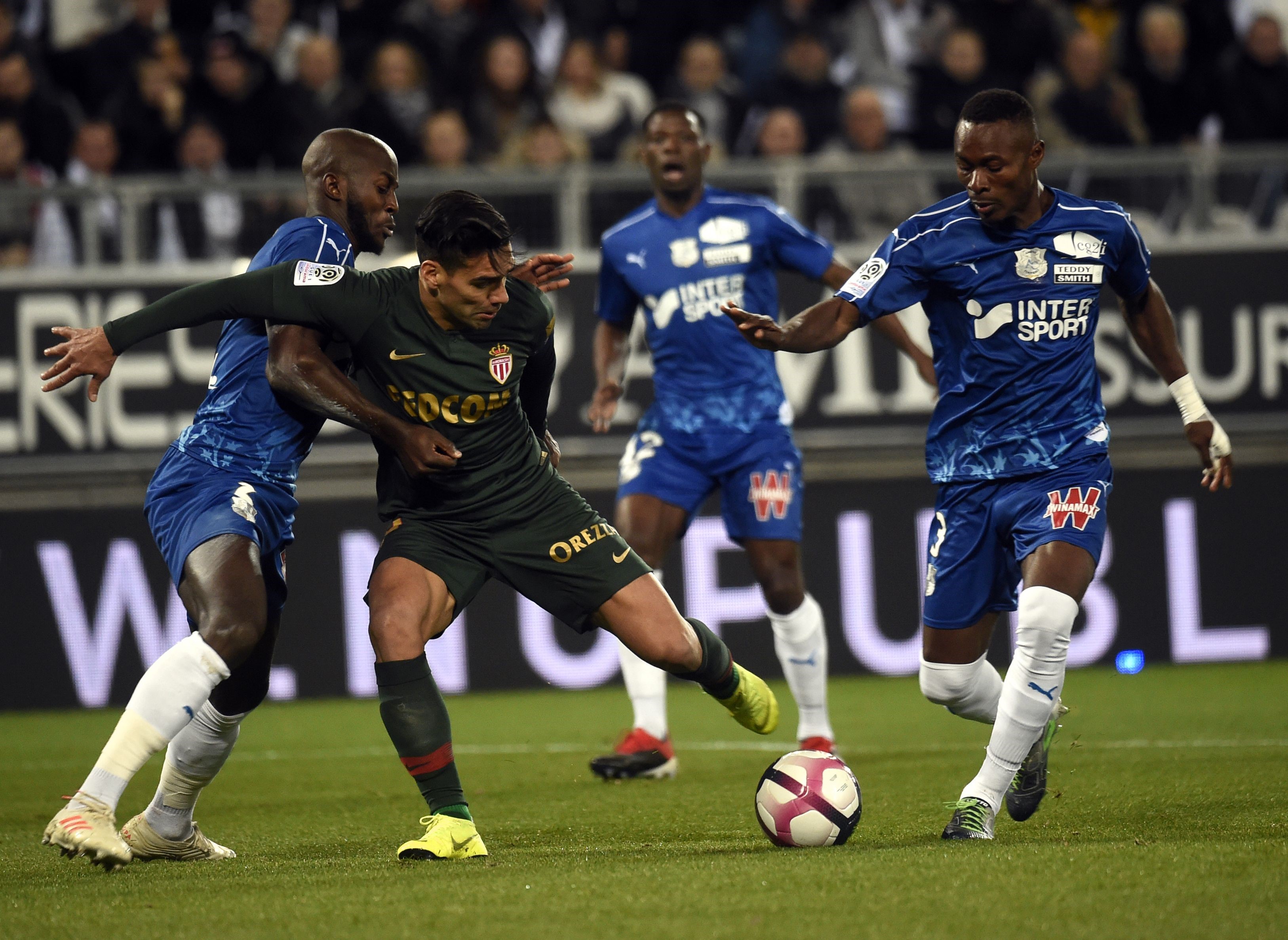 Radamel Falcao lors d'Amiens-Monaco / Ligue 1