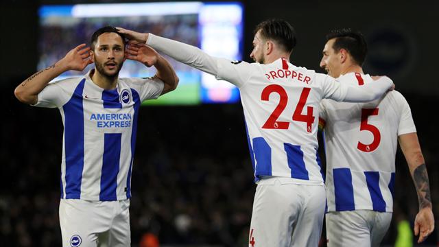 Brighton swat aside Palace despite playing an hour with 10 men