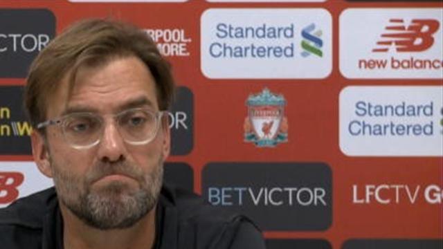 Klopp sorgt mit "Hasenhüttl"-Übersetzung für Lacher Klopp sorgt mit "Hasenhüttl"-Übersetzung für Lacher
