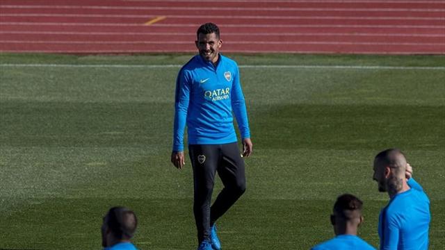 Tévez: "Estamos agradecidos a España pero es triste no jugar en nuestro país" Tévez: "Estamos agradecidos a España pero es triste no jugar en nuestro país"